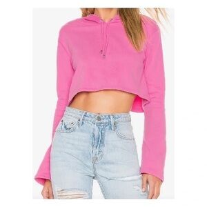 MAJORELLE SUSANNA CROPPED HOODIE BARBIE PINK